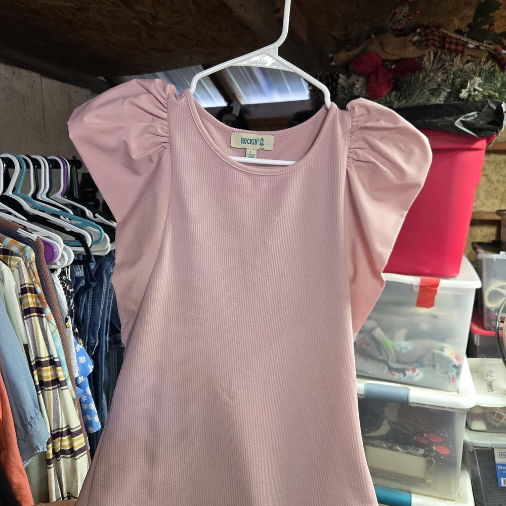 Rockin' Pink Puff Sleeve Blouse